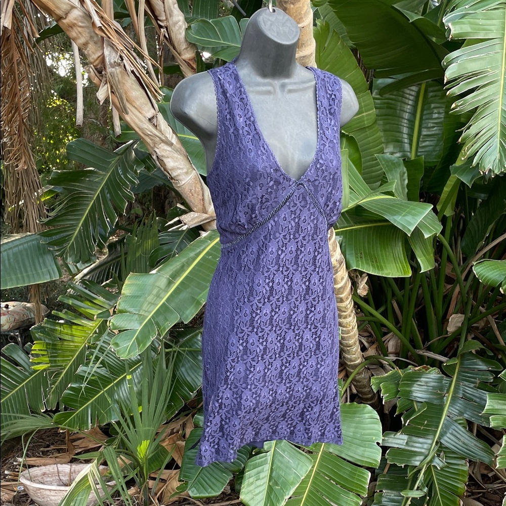 top shop, blue lace, peekaboo, and lace up back dress